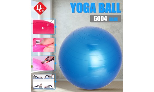 B&G Yoga Ball ลูกบอลโยคะ 65 ซม. พร้อม ที่สูบลม รุ่น 6004 (Blue)